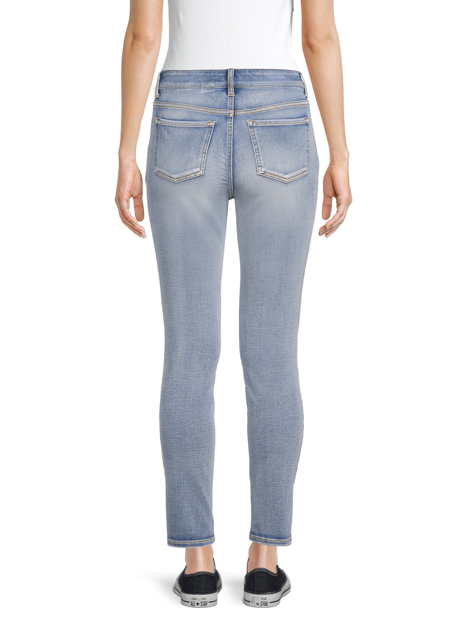 Time and Tru Women's High Rise Skinny Jeans