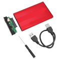 thumbnail image 1 of Usb Hard Drive Case External Hard Drive Case External Hdd Case 2.5in Sata Enclosure Case External Hard Drive Case USB 2.0 Interface To SATA 480Mbps Transfer Aluminum Alloy Material, 1 of 8