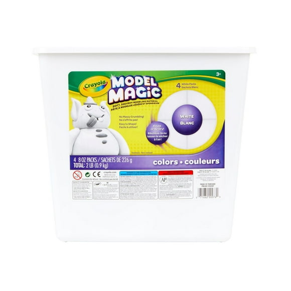 Crayola Model Magic 2lb Resealable Storage Container, White
