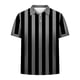 thumbnail image 4 of Blusa y camisa de manga corta con cuello vuelto Camisa casual de manga corta para hombre con estampado de rayas Camisa de manga corta con cuello vuelto para hombre, 4 of 7