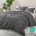 thumbnail image 4 of Bare Home Pintuck Down Alternative Comforter Set - 2-Pieces - All Seasons - Twin/Twin XL, Grey, 4 of 7