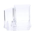 thumbnail image 5 of Portabolígrafos transparente Organizador de contenedores de negocios Caja de almacenamiento de escritorio de plástico Suministros de oficina, 5 of 5