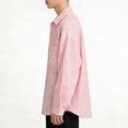 thumbnail image 5 of Mens Solid Oxford Shirt Long Sleeve Dress Shirt Work Casual Button Down Shirts with Pocket, 5 of 6