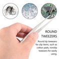 thumbnail image 5 of 5.5" Long Silver Tone Stainless Steel Round Tip Tweezers, 5 of 5