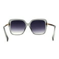 thumbnail image 4 of Womens Oversize 90s Designer Fashion Butterfly Plastic Sunglasses Slate Gold Smoke, 4 of 4