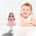 thumbnail image 4 of Puntoco Caja de regalo para muñecas de 12 pulgadas y 30 cm, regalo para la casa de juegos de los niños, juguetes para niñas, falda linda, cabello largo, ojos grandes, hermosa muñeca, regalo de cum, 4 of 5