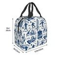thumbnail image 3 of Pofeuu Skiing Enthusiast Print Lunch Bag Lunch Box Insulated Lunch Bag Adult Lunch Box for Men and Women, 3 of 8