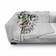 thumbnail image 3 of Enjoy the Little Things Soft Flannel Fleece Throw Blanket, Ice Cream on the Cone with Hand Lettering Inspirational Message, Cozy Plush for Indoor and Outdoor Use, 50" x 60", Multicolor, by Ambesonne, 3 of 6