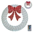 thumbnail image 6 of Zimtown 48in Christmas Wreath Christmas Outdoor Decor 315 Lights LED Holiday Decoration - Multicolor, 6 of 6