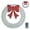 White, variant on Matladin 48in Pre-lit Large Christmas Wreath with 315 LED Lights, Wreath Decorations with Red Bow, Timer Remote Control, Plug-in, Green