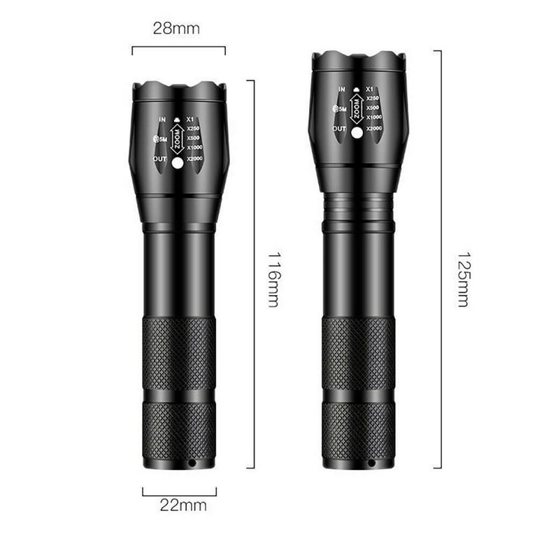 Torche LED Torche Rechargeable Étanche IPX4 Portable Camping Light 10000mAH  Camping Light Handheld Spotlight (Or)
