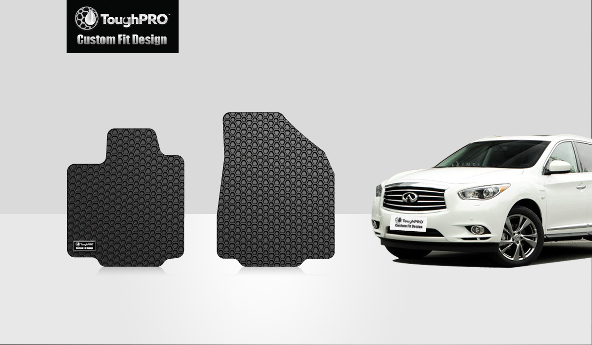 ToughPRO Two Front Mats Compatible with INFINITI QX60 All Weather