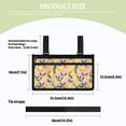thumbnail image 7 of Jiueut Flower Lemon Wheelchair Side Organizer Storage Bag Armrest Pouch Side Arm Bag for Power Wheelchair for Women Wheelchair Side Pouches for Drinks and Glasses, 7 of 7