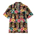 thumbnail image 2 of Camisas hawaianas con estampado 3D de Tiki Moai para hombre, ropa vintage, blusas con gráficos de calaveras de terror y civilización, camisas casuales de playa Y2k, 2 of 5
