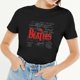 thumbnail image 3 of The Beatles - Camiseta Títulos de Algodón para Adultos Unisex (Negro), 3 of 3
