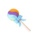 thumbnail image 1 of Cateissary Juguete de peluche de piruleta de Color arcoíris, muñeco de caramelo colorido de dibujos animados de peluche suave, accesorios Decoración del hogar Azul, 1 of 6