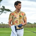 thumbnail image 2 of Wukai Vintage Bird Men’s Polo Shirts,Quick-Dry Athletic Shirt,Classic Fit Shirts-3X-Large, 2 of 8