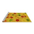 thumbnail image 2 of Ahgly Company Machine Washable Indoor Rectangle Abstract Yellow Contemporary Area Rugs, 8' x 12', 2 of 4