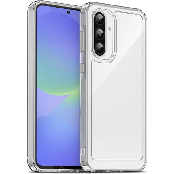 Case for Samsung Galaxy A36 5G, Military Grade Drop Protection Phone Case, Yellowing Resistant, Anti-Scratch Hard PC Back, Shockproof Hard Ultra-Thin Protective Cover, Clear