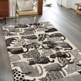thumbnail image 3 of Abstract Cat Vintage Washable Area Rugs 2.7'x5', Geometric Wave Dot Line Cat Memphis Art Low Pile Throw Living Room Rug Non-Slip Sturdy Edge Binding Carpet for Indoor Entryway Bedside Kitchen, 3 of 9