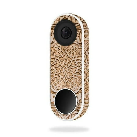MightySkins NEHEL-Carved Skin for Nest Hello Video Doorbell - Carved
