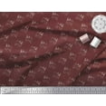thumbnail image 2 of Soimoi Georgette Viscose Fabric Pug Dog Print Sewing Fabric Yard 42 Inch Wide, 2 of 3