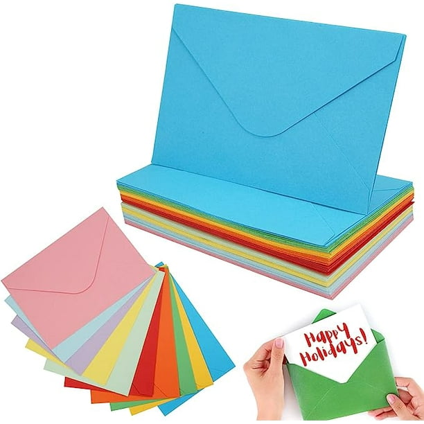 60 pièces Enveloppe Petit Format, Enveloppe Couleur,10.5X7.4mm Mini  Enveloppe De Couleur, 6 Couleurs Petites Enveloppes, Mini Enveloppes, Petite  Enveloppe, pour Cartes De Voeux, 