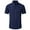 F1-Navy Blue, variant on Demotime Mens Button Down Shirt Casual Summer Short Sleeve Shirts for Men Blue Xl