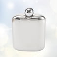 thumbnail image 2 of 1 Pce Bouteille de Vin Portable en Acier Inoxydable 7oz Forme Carrée pour Extérieur (Argent), 2 of 8