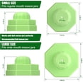 thumbnail image 4 of Universal Jar Sealer for Regular and Wide Mouth Mason Jars, Compatible with All Brands Vacuum Sealers, Made of Premium Food Grade Silicone, BPA Free, Canning Attachment Kit Supplies, 2 Pack, Green, 4 of 6