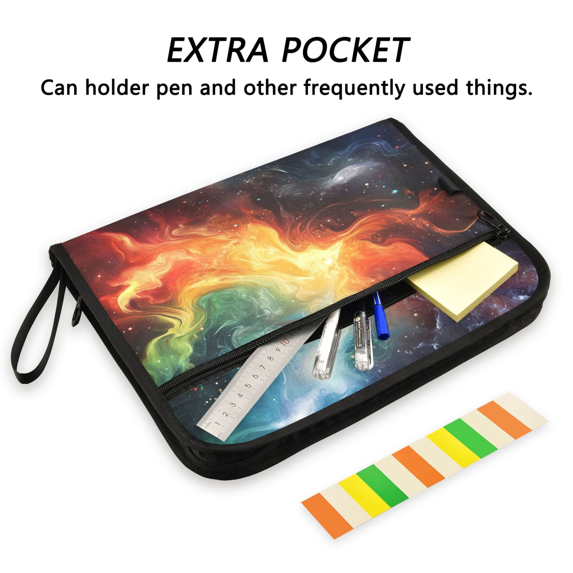 Organ Folder 14.2 x 0.8 x 10.6 Inches 13 Separate Pockets A4 Size Documents Folder A Sort Storage File Manager For The Home Office Color Universe