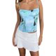 thumbnail image 5 of Txlixc Falda con dobladillo plisado informal para mujer, falda corta con cintura elástica de color sólido Txlixc Sexy, 5 of 7