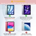 thumbnail image 2 of Funda con teclado FUWANG Touch para iPad Air 11/Air de 10,9 pulgadas, color rosa, 2 of 9