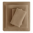 thumbnail image 7 of softan Flannel King Sheets Set 4-Piece Micro Polar Fleece Bed Sets with 15" Deep Pocket Fitted Soft Warm Sheet, Flat Sheet and Pillowcase, Tan, 7 of 7