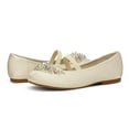 thumbnail image 6 of Dream Pairs Kids Girls Mary Jane Princess Flats Wedding Party Shoes AURORA-03 IVORY Size 13 little kid, 6 of 7