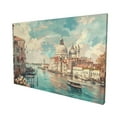thumbnail image 3 of 16x24 inch Bathroom Painting For Wall The Water City Of Venice,Family Bathroom Canvas Decor Accessory,Charm Venice Retro Art Canvas Frameless Picture,For Art Collector Gifts,Man Cave,Bathroom, 3 of 6