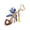 1, variant on Adorable Baseball Keychain Charm Pendant with Round Tail Buckles Portable Special Gifts for Kids Teens and Adults