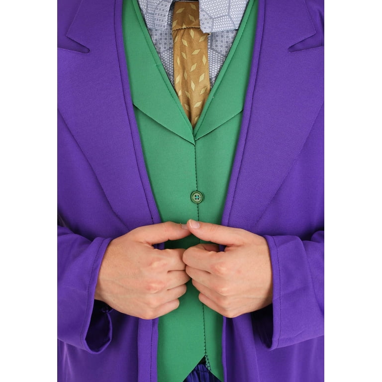 Batman The Dark Knight Joker Cosplay Costume – Men's Purple Outfit For Halloween & Parties