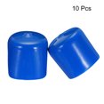thumbnail image 2 of Unique Bargains 10pcs Embouts en Caoutchouc 38mm ID Vinyle Couvercle de Bouchon Rond Protecteur de Filetage Bleu, 2 of 4