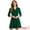 Dark Green, variant on DARING DIVA Notched Lapel Half Sleeve Blazer Dress XS Dark Green