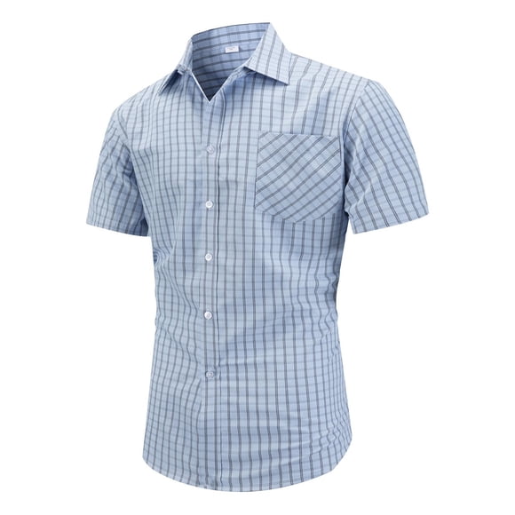 Mens Vacation Shirts Casual Mens Shirt Button Shirts Men's Button Down Shirts Dress Shirts for Men Short Sleeve