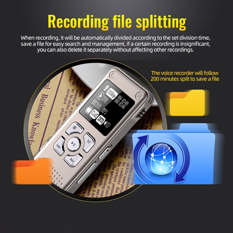 CJBZLCPCOO Q300 classic voice recorder high definition noise reduction intelligent MP3 voice to text recording