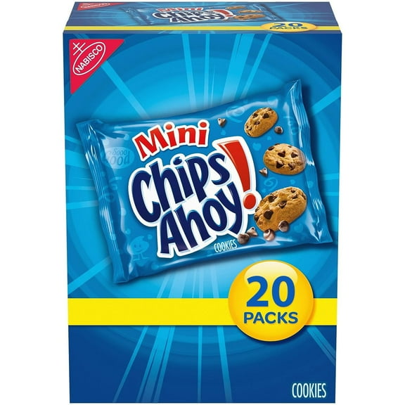 Chips Ahoy Mini Chocolate Chip Cookies, 1oz Pouches, Pack of 20 bundled by Schoolhouse Snacks