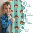 thumbnail image 3 of Blackout Kids Curtains,Hedgehog and Love Childrens Insulated Curtains Set Of 2,Bedroom Essentials,Toddler Room Decor 52"x63"(132x160cm), 3 of 4