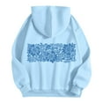 thumbnail image 4 of Kaprioy Cute Hoodies for Teen Girls Women Y2k Floral Graphic Oversized Sweatshirt Long Sleeve Preppy Clothes Sky Blue, M, 4 of 7