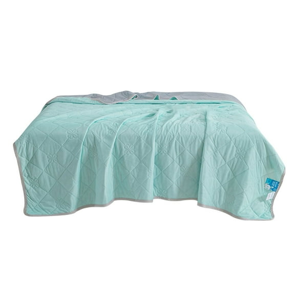 Cooling Duvet Blanket for Home Bed Office Sofa Travel Summer Quilt Air Condition Comforter Skin-Friendly Soft Breathable Lightweight Cool Machine Washable, 71x79In