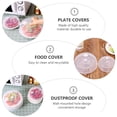 thumbnail image 3 of 2 Pcs Refrigerator Food Fresh Covers Sealing Covers Microwave Covers (White), 3 of 9