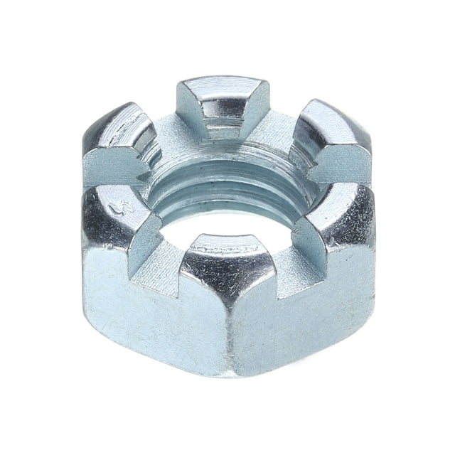 Écrou Hexagonal 9/16 Pouces-12, Grade 6.8 Acier Carbone, Argent, Lot de 1