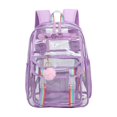thumbnail image 1 of WRKEKC Clearance PVC Transparent Waterproof Backpack with Adjustable Straps - Lightweight Large Capacity for Swimming, School, Travel Essentials, 1 of 6