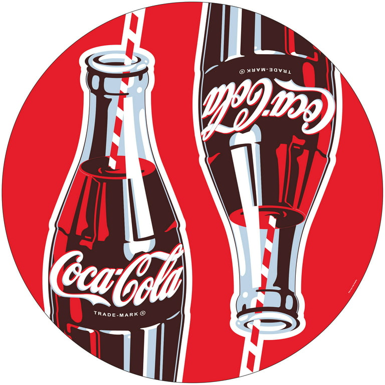 Coke Chrome Bar Stool with Swivel - Coca-Cola Things Go Better with Coke  Bottle Art 